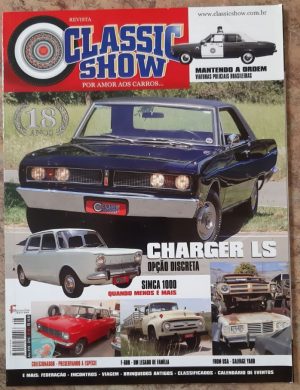 Carros Premiados - Destaque na capa da revista Classic Show 